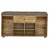 IN087 - Multi Tweed 4 Slot Shoe Storage Bench-IN087-