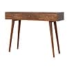 IN1002 - 3 Drawer Assorted Chestnut Console Table-IN1002