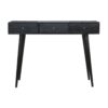 IN1047 - Ash Black 3 Drawer Console Table-