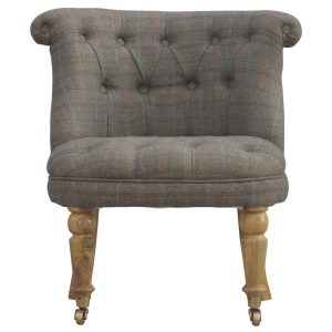 IN111 - Petite Multi Tweed Accent Chair-