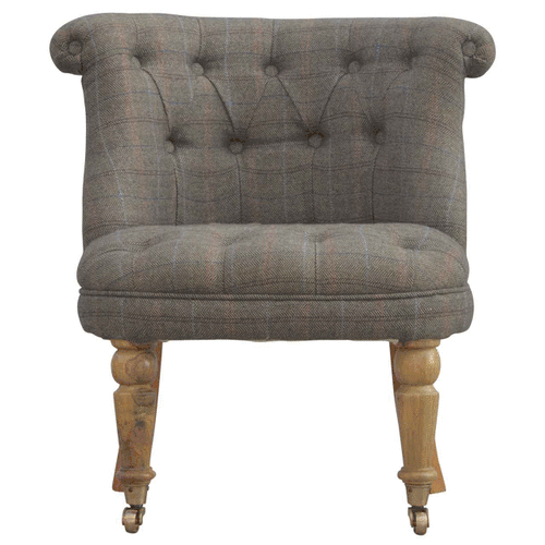 Petite Multi-tweed Accent Chair