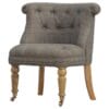 IN111 - Petite Multi Tweed Accent Chair-IN111