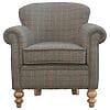 IN119 - Multi Tweed Armchair with Turned Feet-IN119-