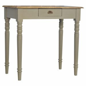 1 Drawer Writing Desk with Flute Legs