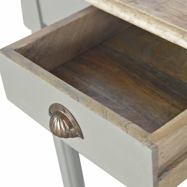 1 Drawer Writing Desk with Flute Legs