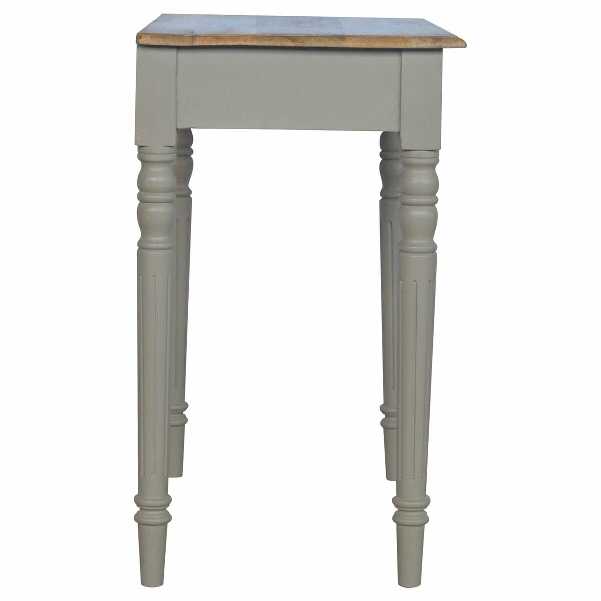 1 Drawer Writing Desk with Flute Legs