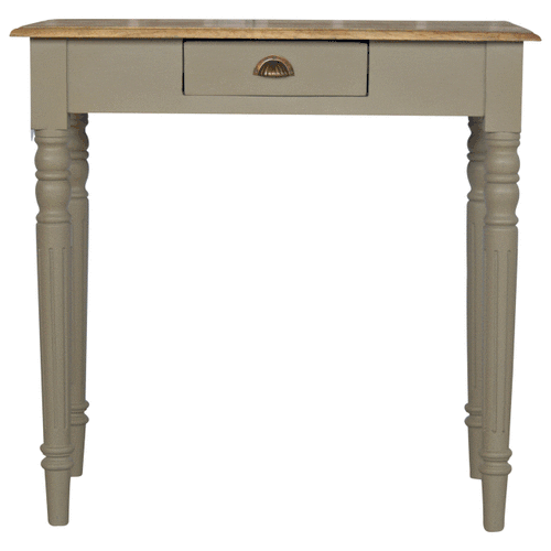 1 Drawer Writing Desk with Flute Legs