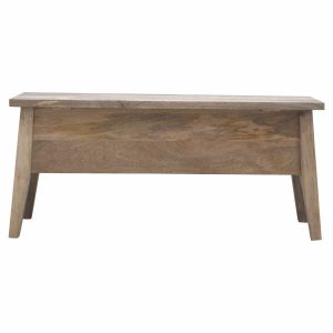 Solid Wood Nordic Lid Up Storage Bench