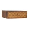 IN1283 - Wall Mounted Gold Art Pattern Chestnut Bedside-IN1283