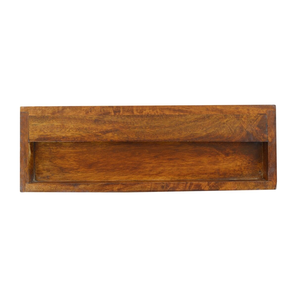 Wall Mounted Gold Art Pattern Chestnut Bedside 32x45x15cm