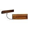 Wall Mounted Gold Art Pattern Chestnut Bedside 32x45x15cm