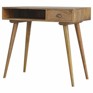 IN129 - Solid Wood Writing Desk with Open Slot-IN129-