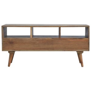 Artisan Solid Wood TV Stand With 3 Drawers