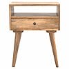 IN143 - Modern Solid Wood Bedside with Open Slot-IN143-
