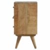 Artisan Granary Royale Mango 4 Drawer Petite Bedside Solid Wood