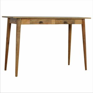 Artisan Nordic Style Writing Desk with 2 Drawers