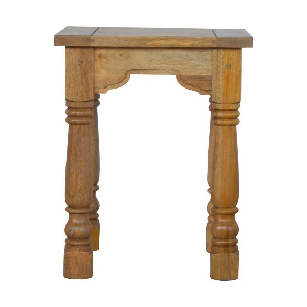 Artisan Country Style Petite End Table Solid Wood