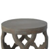 IN2043 - Grey Wash Cut-out Stool-IN2043