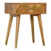 IN260 - Oak-ish Gold Brass Inlay Bedside-IN260