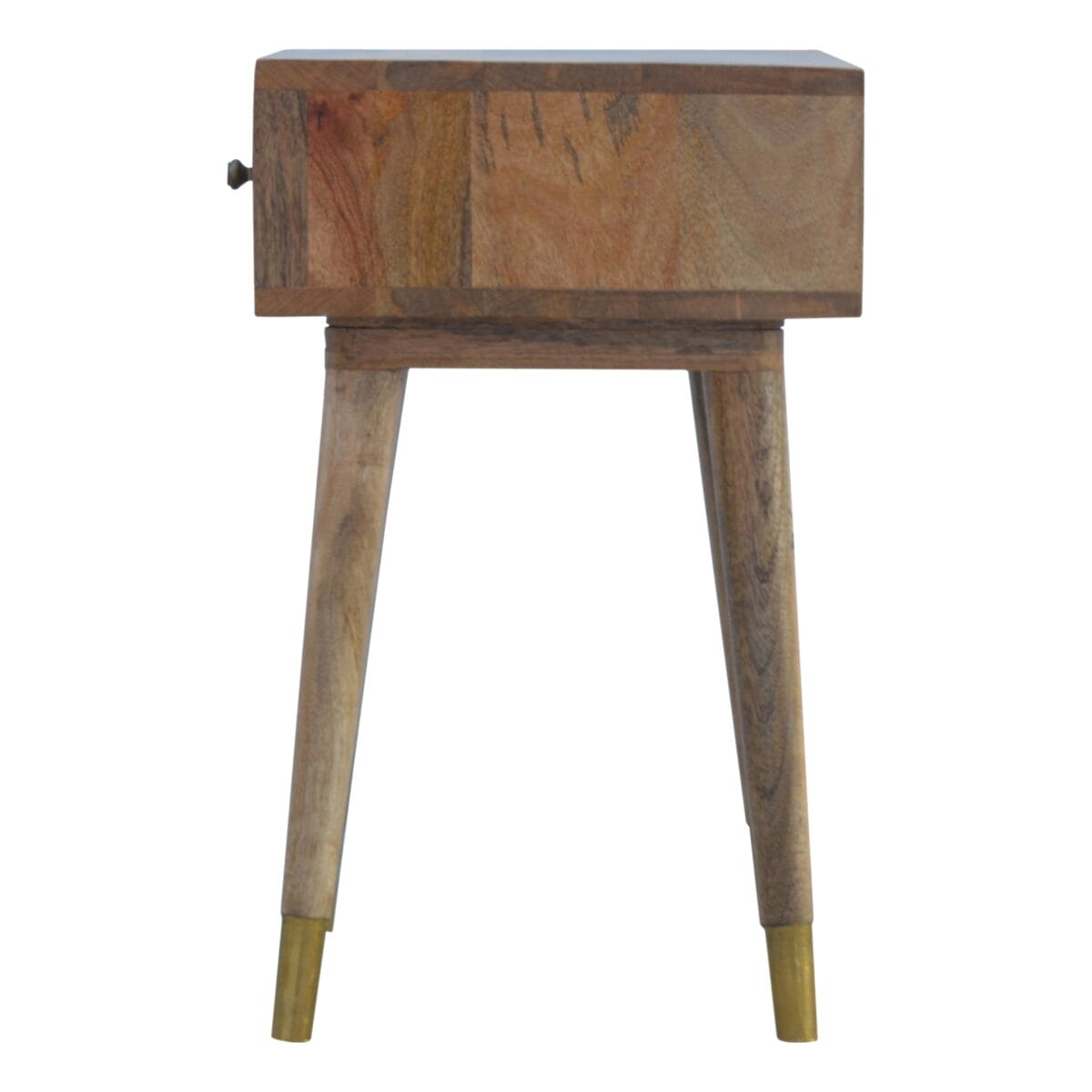 One Drawer Bedside with Gold Embossing