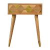One Drawer Bedside with Gold Embossing