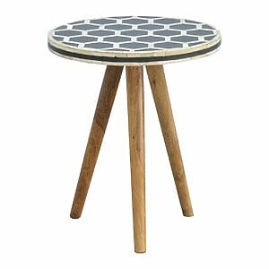 IN263 - Bone Inlay Tripod Stool-IN263-