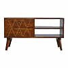 IN282 - Geometric Brass Inlay Media Unit-IN282-