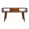 IN310 - Curved Chestnut Coffee Table-IN310-