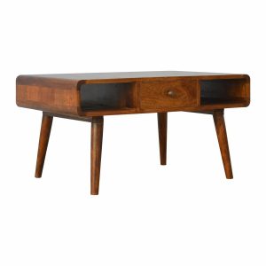 IN310 - Curved Chestnut Coffee Table-IN310