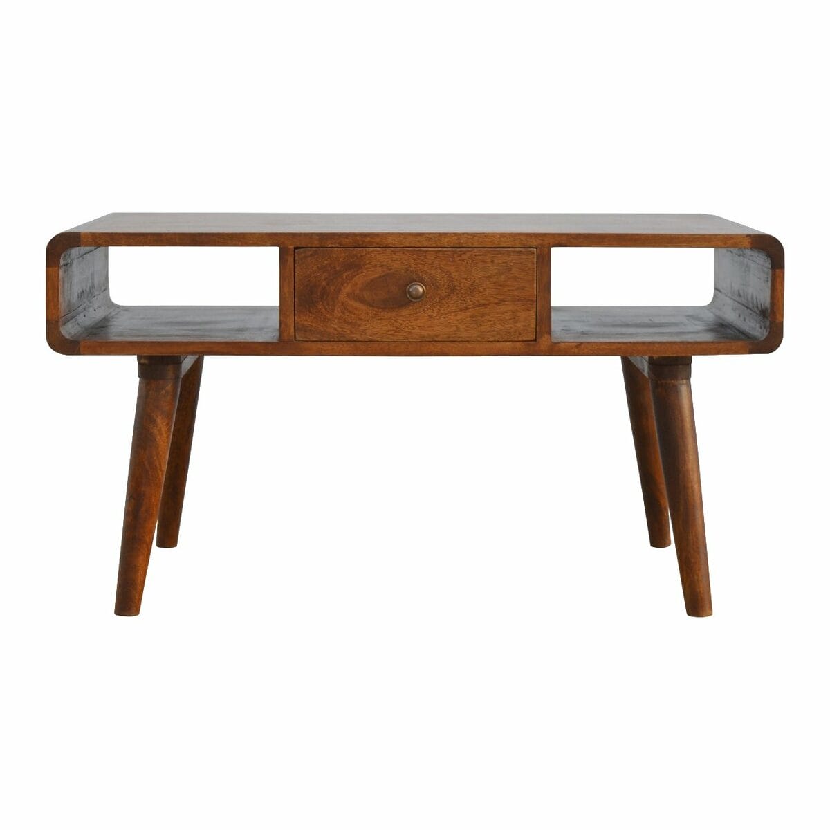 IN310 - Curved Chestnut Coffee Table-IN310-