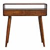 IN311 - Curved Chestnut Console Table-IN311-