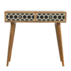 Artisan Console Table Bone Inlay Drawer Fronts