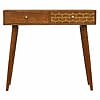 IN348 - Gold Art Pattern Console Table-IN348-