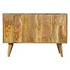 3 Drawer Mango Sideboard with Pineapple Carved Door Front
