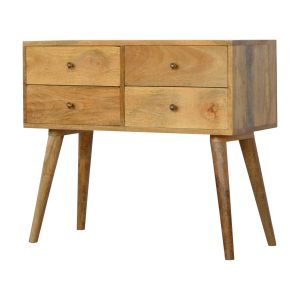 4 Drawer Nordic Style Console Table 80cm