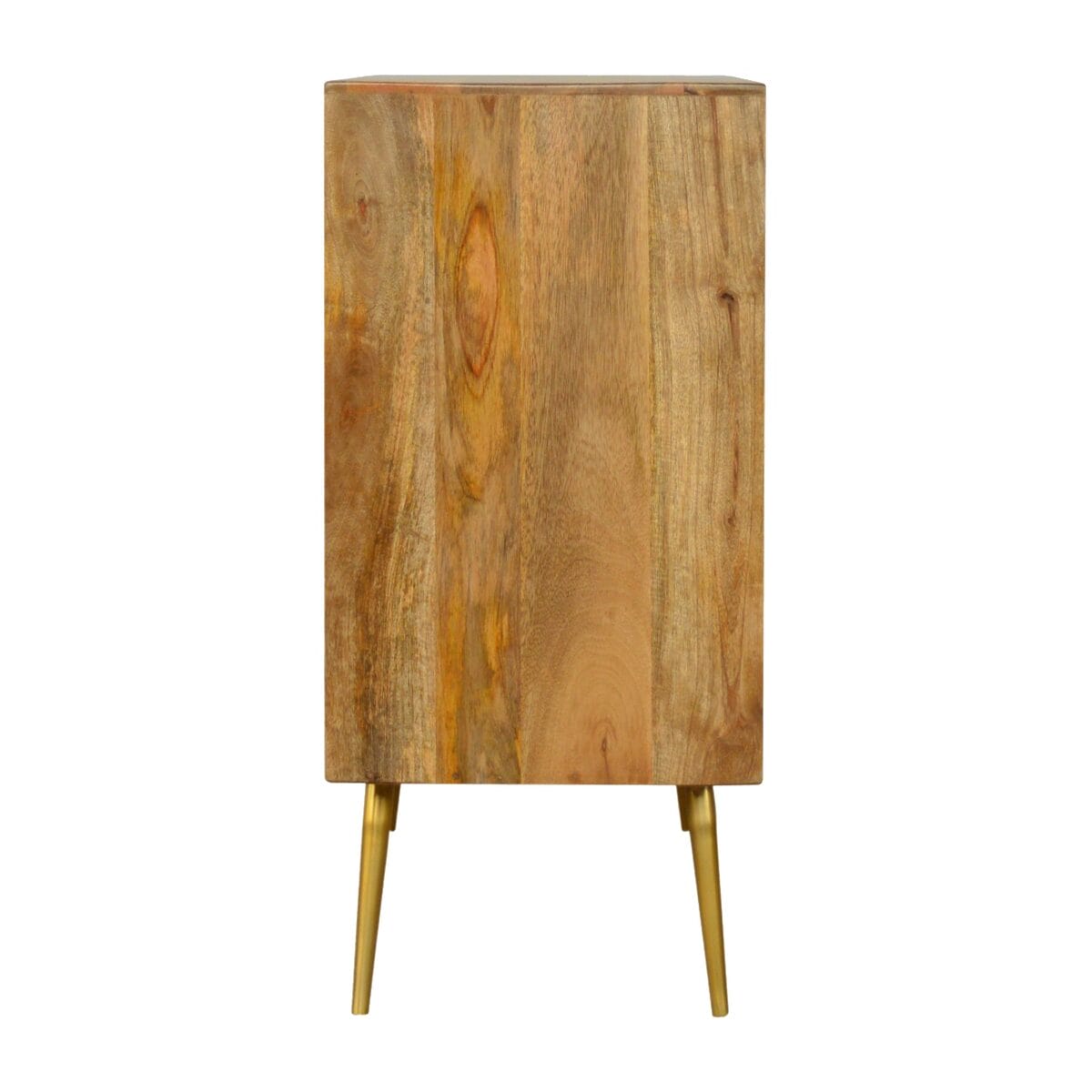 3 Drawer Chest Of Drawers Cement Front with Brass Inlay