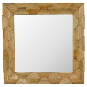 IN497 - Pineapple Carved Square Mirror-IN497-