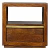 IN508 - Chestnut Bedside with Gold Bar-IN508-