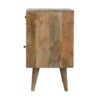 Oak-ish Finish Bedside with Ratten Door
