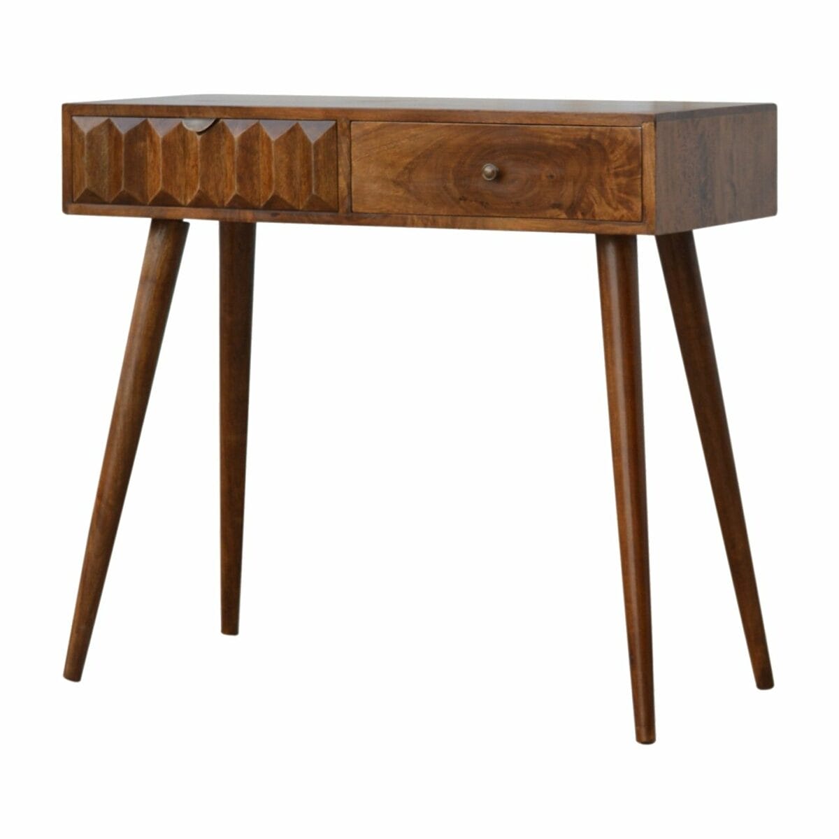 IN694 - Chestnut Prism Console Table-IN694