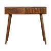 IN694 - Chestnut Prism Console Table-IN694-