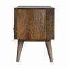 84cm Small Tile Carving Mango Wood Media TV Unit