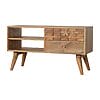 IN742 - Tile Carved TV Unit-