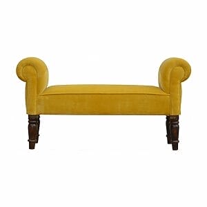 IN780 - Mustard Velvet Bench-IN780-