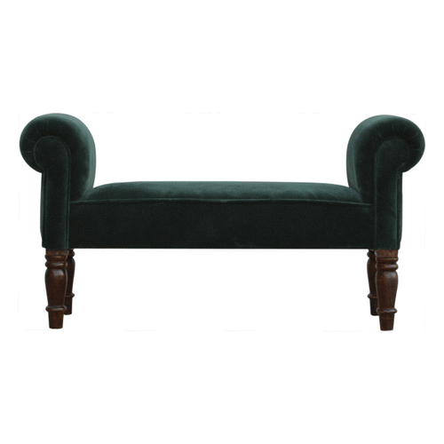 Emerald Velvet Bench 35x101x53cm