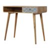 IN829 - Monochrome Print Writing Desk-