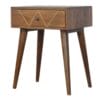 IN846 - Geometric Brass Inlay Bedside-