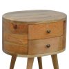 IN862 - Rounded Bedside Table-IN862