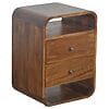 IN892 -Chestnut Curved Edge with 2 Drawers-IN892