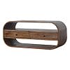 IN893 -Chestnut Curved Edge Media Unit with 2 Drawers-